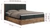 Boxspringbett, Schlafzimmerbett, Bettkasten - BELLISSIMO - 160 x 200 cm - Dunkelgrau Stoff - H3 Bild 5