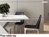 MEBLINI Esstisch Ausziehbar - 140-180x80x75cm - BRONX - Weiß Matt - Esszimmertisch Modern - Küchentisch - Säulentisch - Ausziehtisch - Dining Table Bild 4