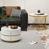 Couchtisch-Set 60x60x46 cm & 50x50x30,8 cm – elegantes Design in weiß mit Marmoroptik Bild 4