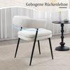 WAHSON OFFICE CHAIRS Esszimmerstuhl 2er Set Chenille-Polsterstühle für Küche/Esszimmer Bild 4