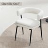 WAHSON OFFICE CHAIRS Esszimmerstuhl 2er Set Chenille-Polsterstühle für Küche/Esszimmer Bild 2