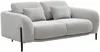 Vente-unique - ARAVIO Sofa Stoff Grau - B 102 cm x H 100 cm75 cm x L 170 cm Bild 4