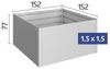 Biohort Hochbeet 152 x 152 x 77 cm (BxTxH) lieferbar in 3 Farben dunkelgrau-metallic Bild 2