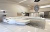 Stoff-Wohnlandschaft Materialmix Prato XXL - Strukturstoff - Macchiato-Weiß - Links Bild 2