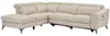 Vente-unique - FORLO Sofa Leder Beige - B 223 cm x H 79 cm x L 275 cm Bild 5