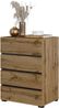 INOSIGN Kommode Cross,Breite 60 cm, moderne grifflose Sideboard,4 Schubkästen, Schubladenschrank mit viel Stauraum, Flur Highboard Bild 3