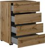 INOSIGN Kommode Cross,Breite 60 cm, moderne grifflose Sideboard,4 Schubkästen, Schubladenschrank mit viel Stauraum, Flur Highboard Bild 4