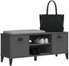 vidaXL Schuhbank VIKEN Anthrazit 106x35x45 cm Holzwerkstoff 374934 Bild 4