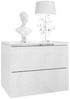 Lookway Nachttisch AURORA II SILVER Hängender Nachttisch mit LED‑Beleuchtung (1x Nachttisch), Breite: 50 cm Bild 1