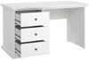 Dmora Schreibtisch Agia, Mehrzweckschreibtisch, Bürotisch für PC, Eckschreibtisch, 130x62 h74 cm, Weiß Bild 3