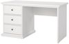Dmora Schreibtisch Agia, Mehrzweckschreibtisch, Bürotisch für PC, Eckschreibtisch, 130x62 h74 cm, Weiß Bild 5