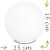 Kleine LED Tischleuchte Glaskugel Lampenschirm Opalweiß, Ø 15cm Bild 4