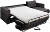 Vente-unique - LORETO Sofa SamtStoff Grau - B 223 cm152 cm x H 90 cm x L 278 cm Bild 3
