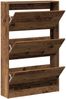 vidaXL Schuhschrank mit Regal Altholz 80 x 21 x 125,5 cm Holzwerkstoff 869102 Bild 5