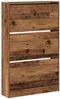 vidaXL Schuhschrank mit Regal Altholz 80 x 21 x 125,5 cm Holzwerkstoff 869102 Bild 2