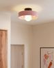 Deckenlampe LUGUSE Glas Rosa Bild 3