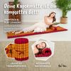 Reisebett-Matratzen Rollmatte 50 cm breit, vegan und handgefertigt, 210x50x4,5cm, livasia, 4,50 cm hoch, Kapok Bild 4