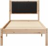 vidaXL Bettgestell mit gepolstertem Kopfteil Schwarz 80 x 200 cm 878291 Bild 5