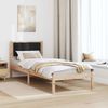 vidaXL Bettgestell mit gepolstertem Kopfteil Schwarz 80 x 200 cm 878291 Bild 4