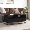 vidaXL Couchtisch Schwarz 100x50x45 cm Holzwerkstoff und Metall 848784 Bild 3