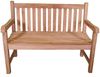 Teakholz Gartenbank SIGLI 2 Sitzer 120cm Bild 2