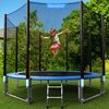 Monzana Trampolin Komplettset inkl. Sicherheitsnetz, Leiter, Randabdeckung & Zubehör, Ø 366cm Bild 2