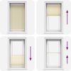 vidaXL Plissee Creme 70x100 cm Stoffbreite 69,4 cm Polyester 4015273 Bild 5