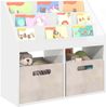 vidaXL Kinderregal Hochglanz Weiß 72,5 x 29,5 x 69 cm Holzwerkstoff 892383 Bild 3