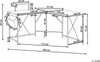 Eckschreibtisch TACONY Weiß 180 cm 140 cm mit Stauraum Bild 2
