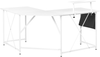 Eckschreibtisch TACONY Weiß 180 cm 140 cm mit Stauraum Bild 5