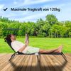 Brixy Sonnenliege mit Sonnenblende - Faltbar - Sonnenliege - Liege - Verstellbar - Garten - Wetterfest - Schwarz Bild 4