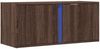 TV-Wandschrank, TV-Hängeboard Fernsehschrank mit LED-Beleuchtung Eichen-Optik 80 x 31 x 35 cm Bild 3
