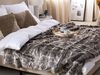 Beliani 'TADDART' Kuscheldecke, Acryl / Polyester braun, 180 x 220 cm Bild 3