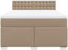 vidaXL Boxspringbett Matratze Cappuccino-Braun 160x200 cm Kunstleder 3286131 Bild 4