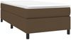 vidaXL Polsterbett, Stoff, Dunkelbraun, 80x200 cm, Schwarz Bild 3