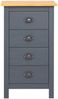 vidaXL Sideboard Hill Grau 46x35x80 cm Massivholz Kiefer 288913 Bild 2