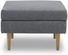 Gartenlounge Hocker Braelyn 70x46x60 mit Outdoorbezug in anthrazit Bild 2