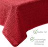 heimtexland Â® Outdoor Tischdecke Gartentischdecke wasserfest wetterbestÃ¤ndig rutschfest waschbar Outdoortischdecke Weichschaum Garten Balkon Camping Party Tischdeko Typ883 rot 130x160 cm eckig Bild 3