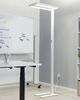LED Stehlampe TAURUS mit Dimmer Metall Weiß Bild 3