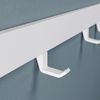 Mai & Mai Garderobenleiste Wandgarderobe mit verstellbaren 5/6/8 Haken aus Alu Stalo-10 (8 St), Oberfläche pulverbeschichtet, Hakenabstand frei verstellbar Bild 2