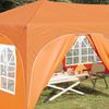 vidaXL Pop-up Partyzelt 575 x 288 x 245 cm Orange Oxford-Stoff 42019910 Bild 3