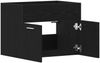 vidaXL Waschbeckenunterschrank Schwarz Eichen-Optik 60x38,5x46 cm 862025 Bild 5