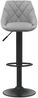 vidaXL Barhocker 2 Stk. Hellgrau Samt 335349 Bild 4
