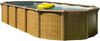 KWAD Ovalpool Wood Design, inkl. Sicherheitsleiter & Zubehör, sandfarbene Innenfolie (Set, 10-tlg), Höhe: 132 cm, inkl. Wasserpflege-Set Bild 4