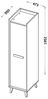 Schubladenunterschrank Rimini 60x82cm HETTICH Vollauszug matt Farbe: RAL 9010 reinweiß matt / weiß RI-D3A/60 Bild 3