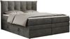 Boxspringbett 7-Zonen Taschenfederkernmatratze und Topper - PREMIUM-10-KING - 140x200cm - Dunkelgrau Velours - H3 Bild 3