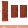 SIMPEX24 Hochflor-Bettumrandung Unicolor - Einfarbig, Höhe 30 mm, (Bett-Set, 3-tlg, Bettvorlage), Schlafzimmer Teppich Bettumrandung Läufer Set 3 teilig Bild 3