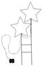 Spetebo LED Dekolicht LED Garten Stecker Sterne - 98x50 cm, An / Aus / Timer, LED, warmweiss, Timer Bild 5