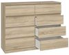 ibonto HOCHKOMMODE S SONOMA-EICHE 40x120x97cm (H 97 x T 40 x B 120 cm) Bild 2