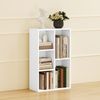 Bücherregal aus Holzwerkstoff mit 5 offenen Fächern, 50x24x80 cm, Weiß Bild 2